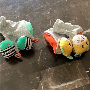 Baby rattle socks